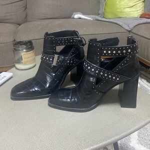 Black Zara booties